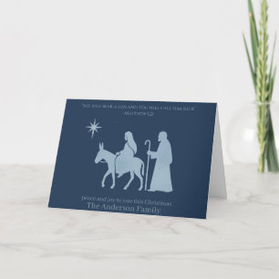 Nativité Carte de Noël - Appelez-Le Jésus
