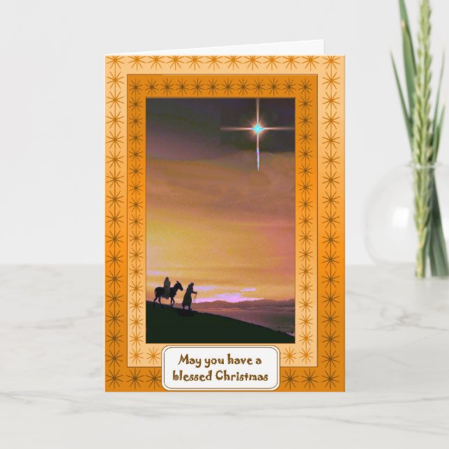 Nativité, carte religieuse de Noël (Devant)