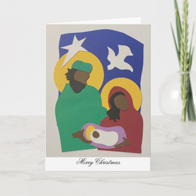 Nativité de la Sainte Famille avec la Carte de Noë (Devant)