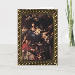 Nativité de Noël - Carte d'art Vintage