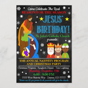 Nativité de Noël Invitation