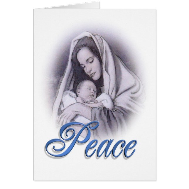 Nativité de Noël Madonna et Carte Enfant (Devant)