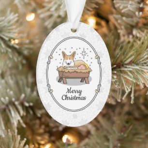 Nativité de Noël Pembroke Welsh Corgi (rouge1) Amu