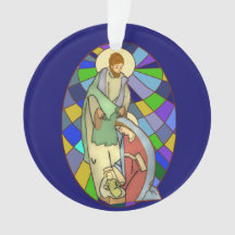 Nativité en verre tendu