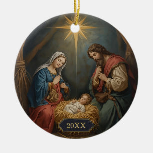 Nativité Jésus Ornements religieux de Noël
