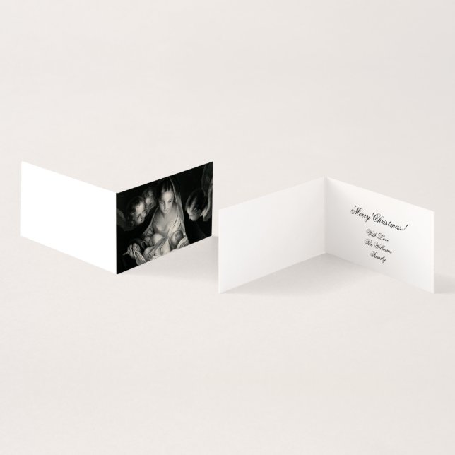 Nativité Mère Marie Anges Bébé Jésus Magnétique (Inside and Outside)