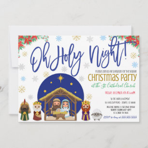 Nativité Noël Invitation