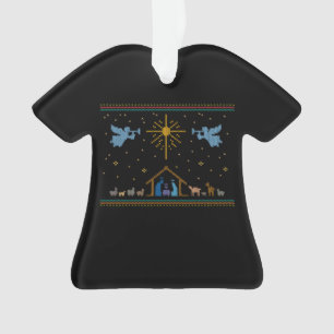 Nativité nue laide Chandail de Noël religieux