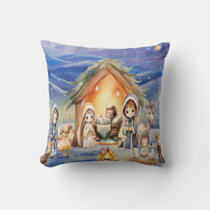 Nativité Oreiller de Noël