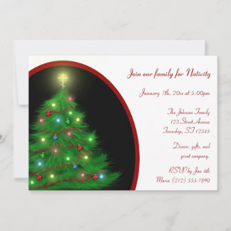 Nativité Orthodoxe - Belle Invitations Arbre