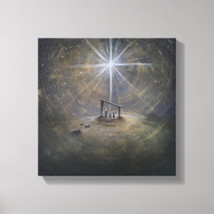 Nativité Star de Noël toile enveloppée
