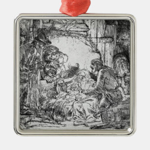 Nativity, 1654 metal ornament