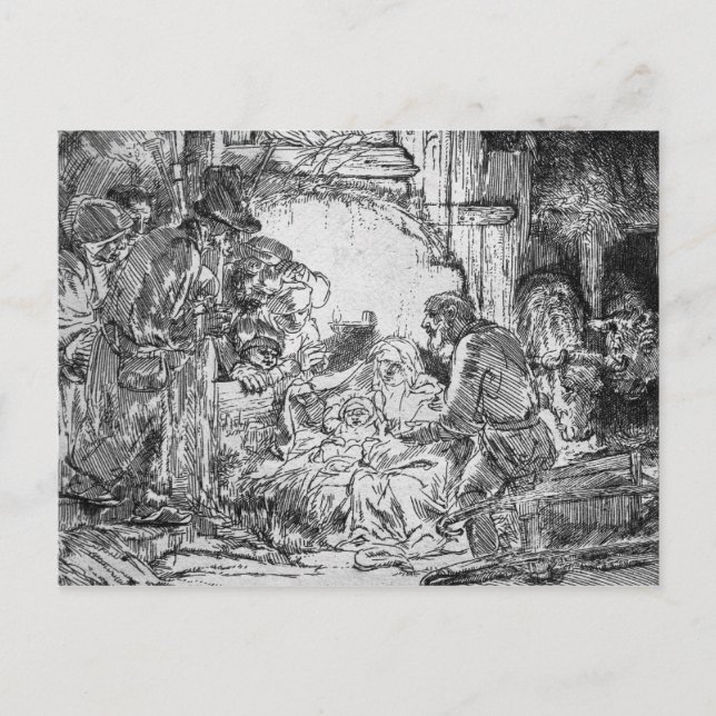 Nativity, 1654 postcard (Front)