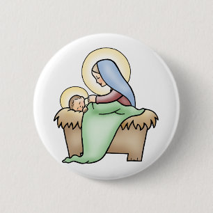 Nativity 2 Inch Round Button