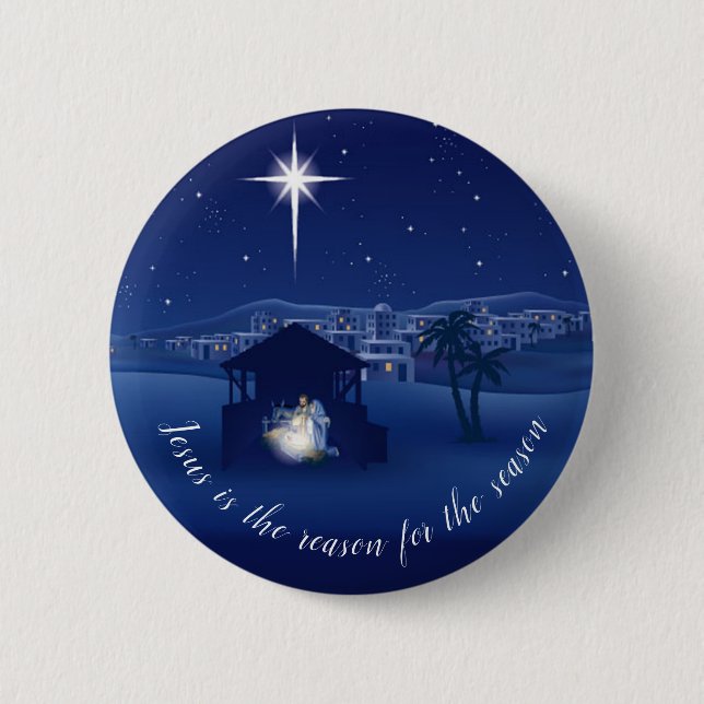 nativity 2 inch round button (Front)