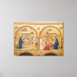 Nativity and the Adoration of the Magi Canvas Print