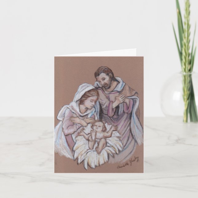 Nativity Art Note Card (Front)