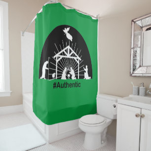 Nativity authentic shower curtain