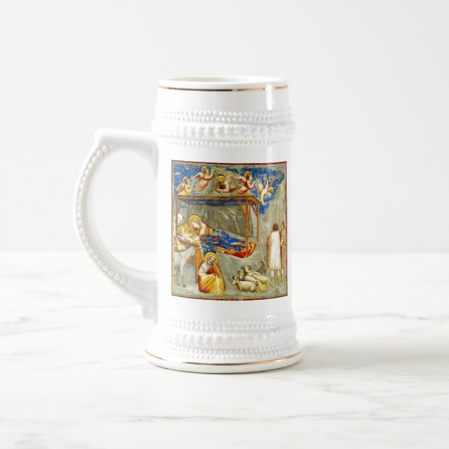 Nativity Birth of Jesus  Beer Stein (Left)