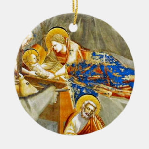Nativity Birth of Jesus Ceramic Ornament