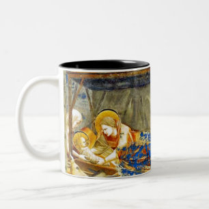 Nativity Birth of Jesus  Two-Tone Coffee Mug