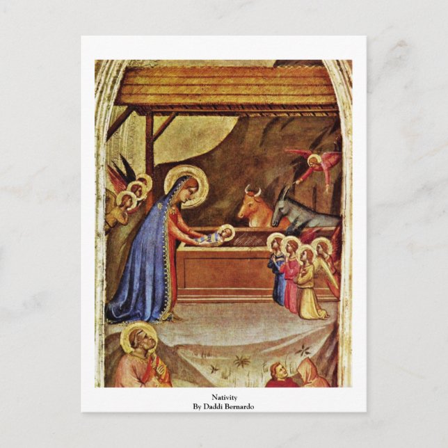 Nativity By Daddi Bernardo Postcard (Front)