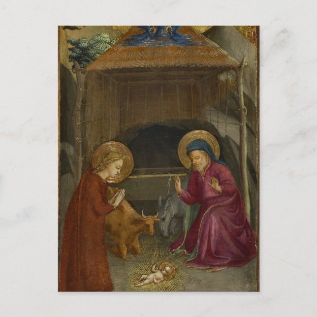 Nativity by Fra Angelico Postcard (Front)