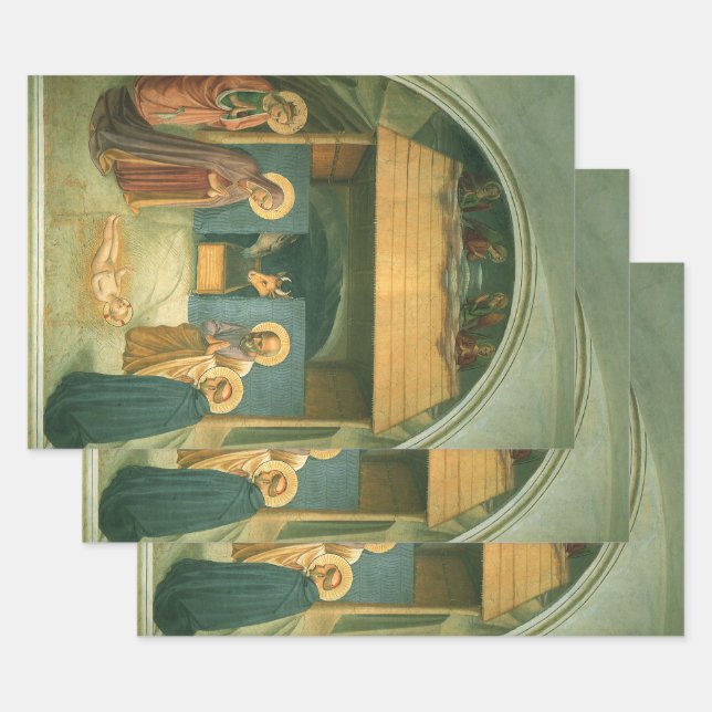 Nativity by Fra Angelico Wrapping Paper Sheet (Set)