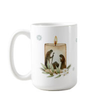 Nativity Candle Christmas Mug