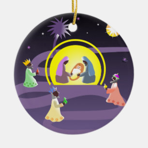 Nativity Ceramic Ornament