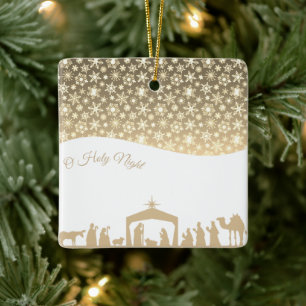 Nativity Ceramic Ornament