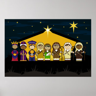 Nativity Characters Poster