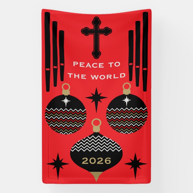 Nativity Christian Christmas Holiday Decor. Banner (Vertical)