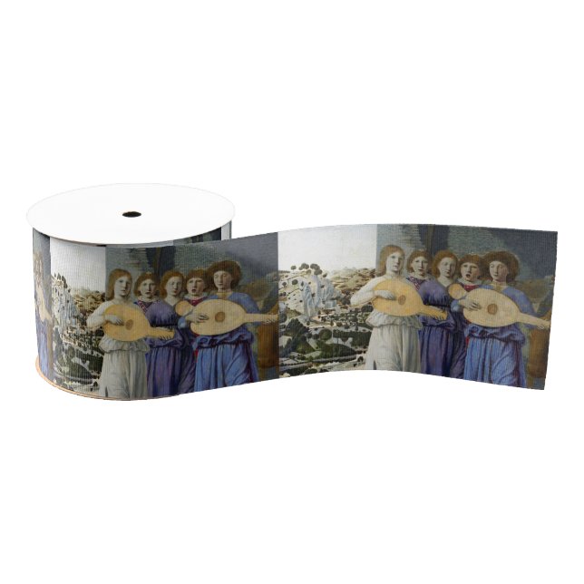 NATIVITY,CHRISTMAS ANGELS by PIERO DELLA FRANCESCA Grosgrain Ribbon (Spool)
