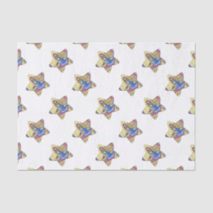 Nativity Christmas: Baby Jesus, Mary  in a manger Tissue Paper