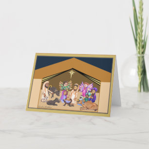 Nativity Christmas Card Printable