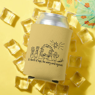 Nativity Christmas Christian Family Matching  Can Cooler