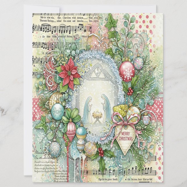 Nativity Christmas craft paper (Front)