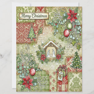 Nativity Christmas craft paper