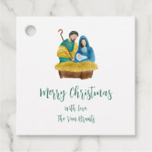 Nativity Christmas Gift Tag