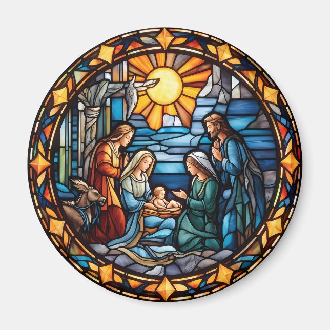 Nativity Christmas Magnet Gift (Front)