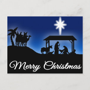 Nativity Christmas Postcard