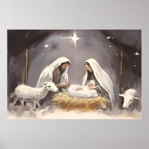 Nativity Christmas Poster