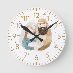 Nativity Christmas Wall Clock Home Decor