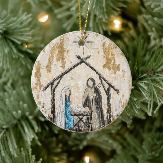 Nativity Circle Ornament (Tree)