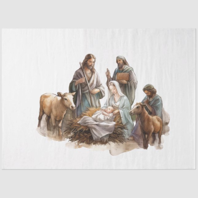 Nativity Design Collection 1 Tissue Paper (Front)