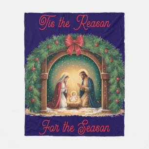 Nativity Fleece Blanket