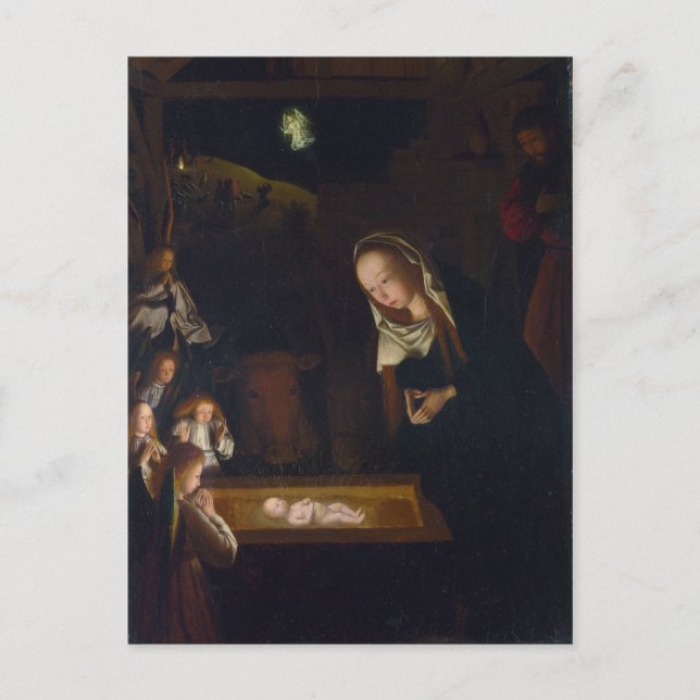 Nativity Geburt Christi by Geertgen tot Sint Jans Postcard (Front)
