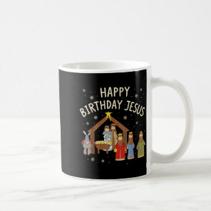 Nativity Happy Birthday Jesus Christmas Christian  Coffee Mug