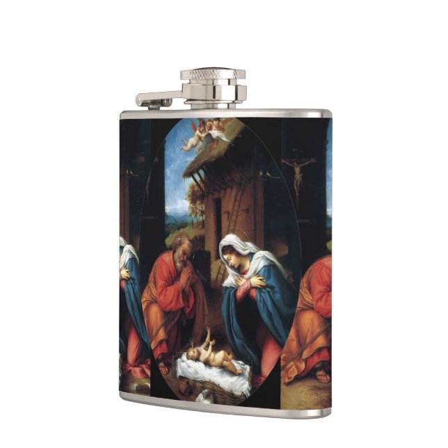 Nativity Hip Flask (Left)